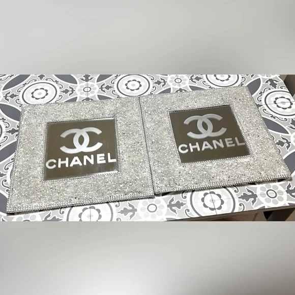 Luxury Designer Inspired Handmade
Hanging Mirror, Silver Glass, Wall Decor - Picture 11 of 11